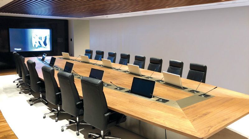 Sala de reunión abierta